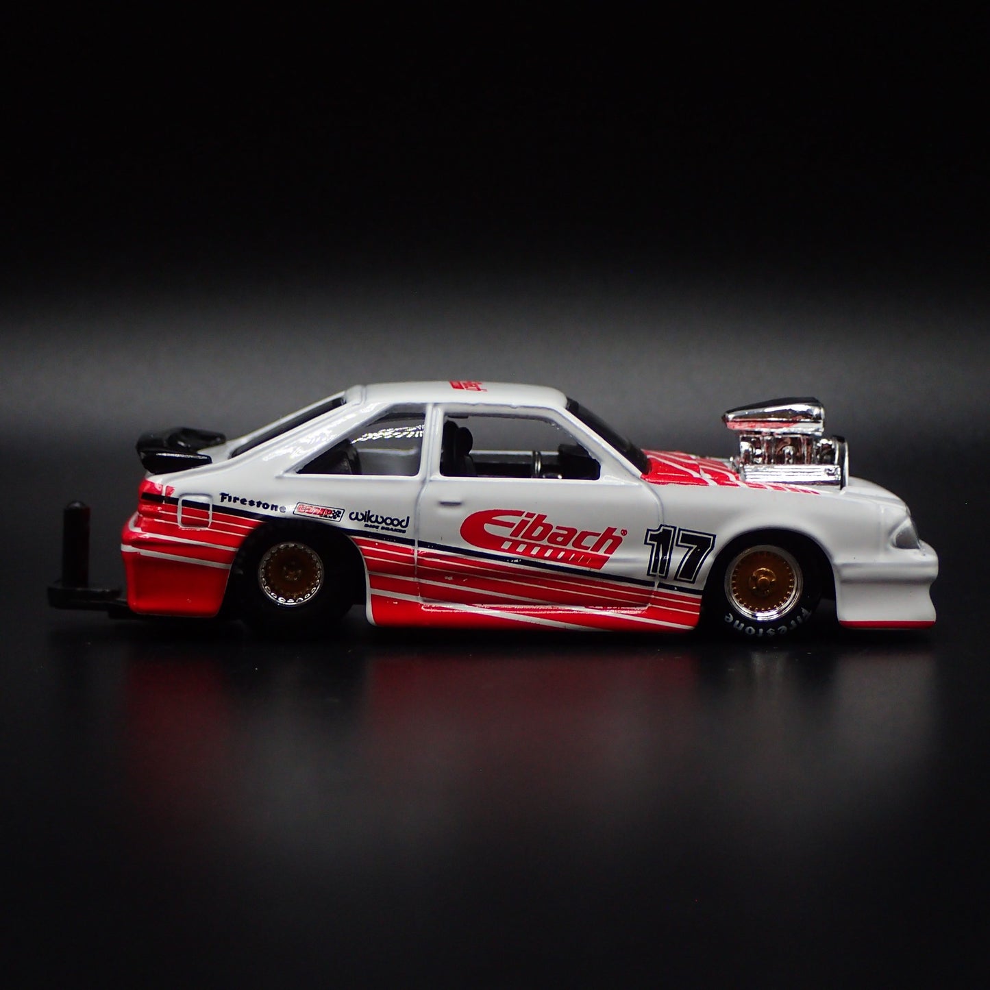 1993 93 FORD MUSTANG SVT COBRA FOX BODY EIBACH W/ HITCH 1:64 SCALE DIECAST MODEL