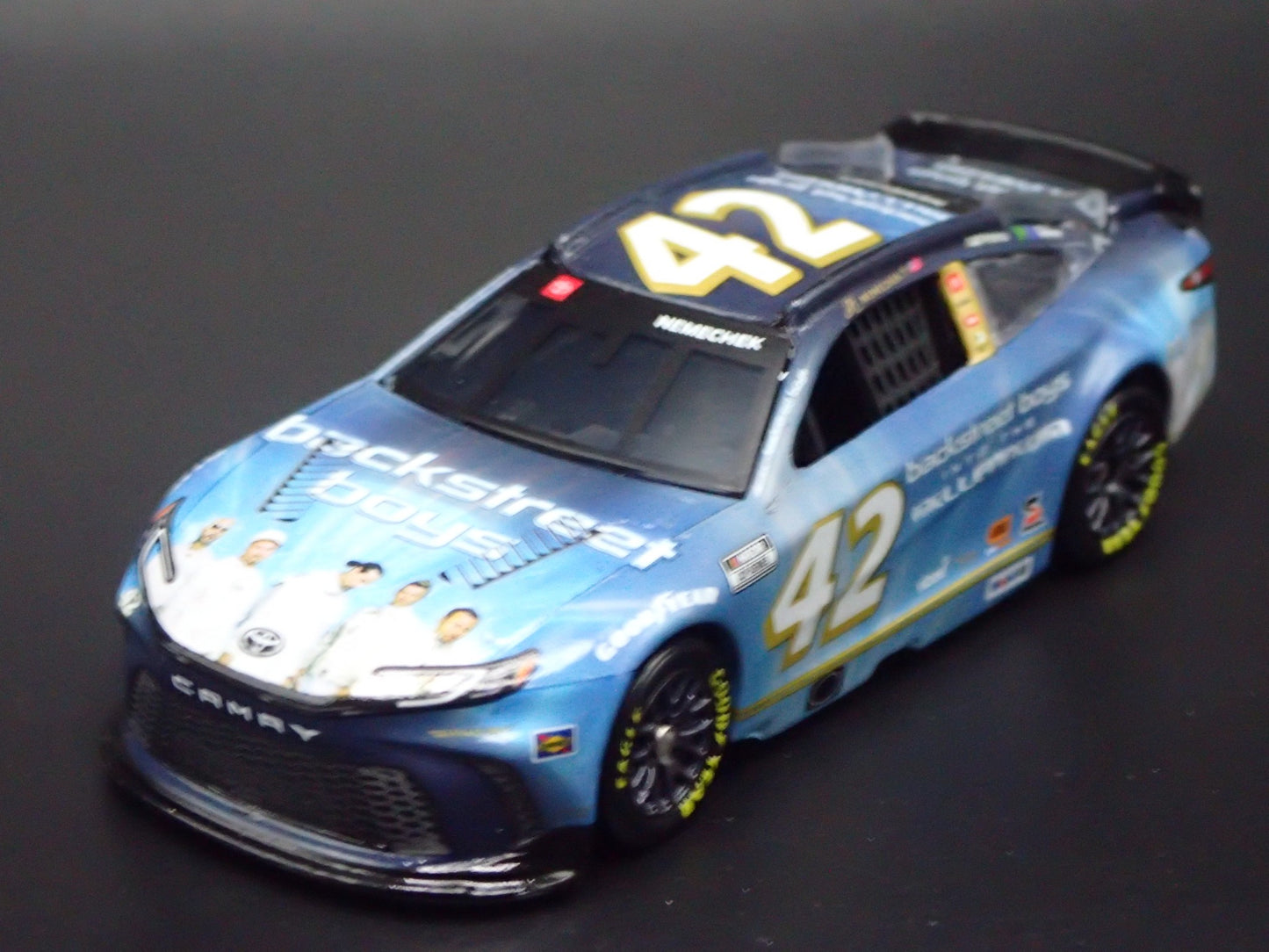 2025 TOYOTA CAMRY 42 JOHN HUNTER NEMECHEK BACKSTREET BOY NASCAR 1:64 DIECAST CAR