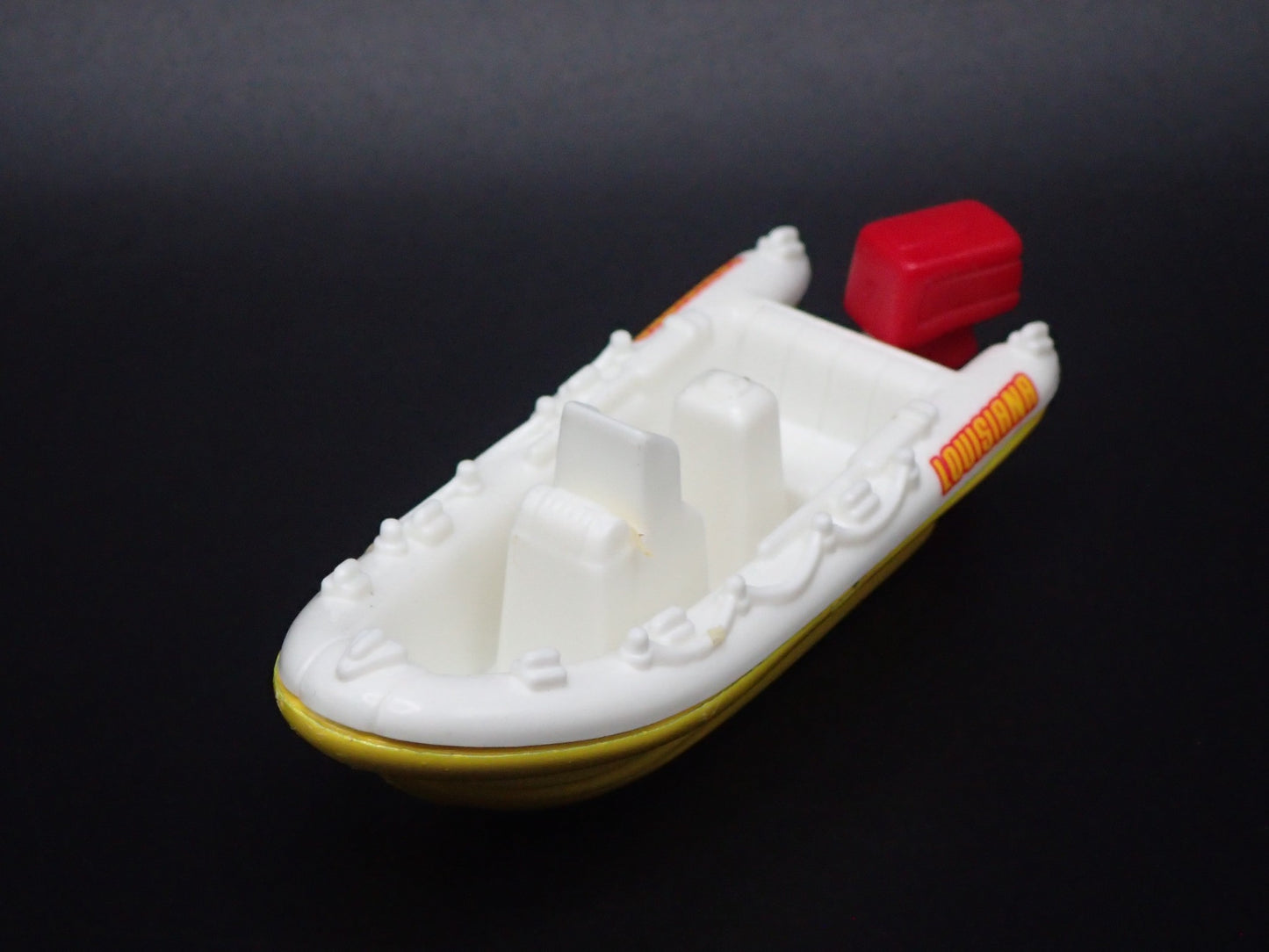 RAFT BOAT w/ TRAILER LOUSIANA 1/64 MB SCALE COLLECTIBLE DIORAMA PROP MODEL