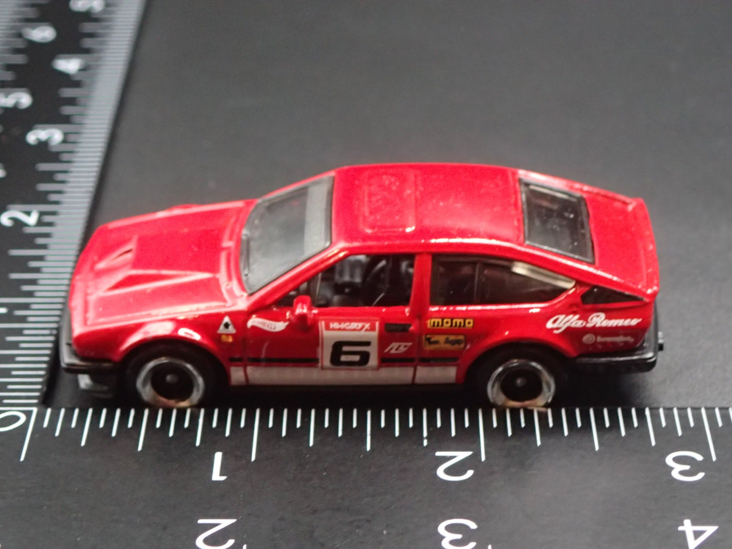 1981-1987 ALFA ROMEO GTV6 3.0 RED 1:64 SCALE COLLECTIBLE DIECAST MODEL CAR