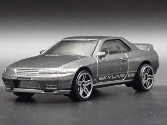 1989-1994 NISSAN SKYLINE GTR R32 BNR32 GRAY 1:64 SCALE DIORAMA DIECAST MODEL CAR