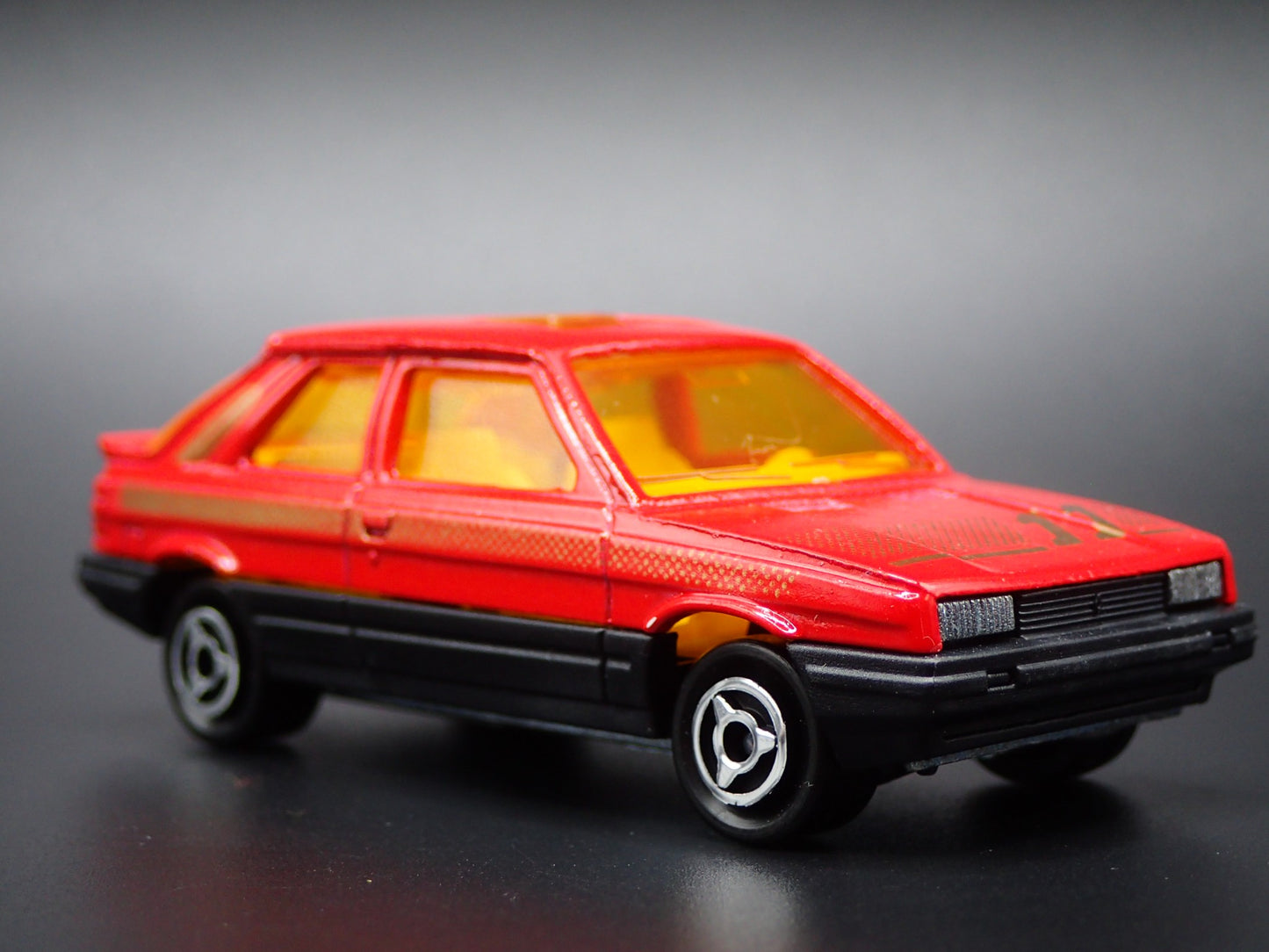 1984-1996 RENAULT 5 ENCORE RED 1:64 SCALE COLLECTIBLE DIORAMA DIECAST MODEL CAR