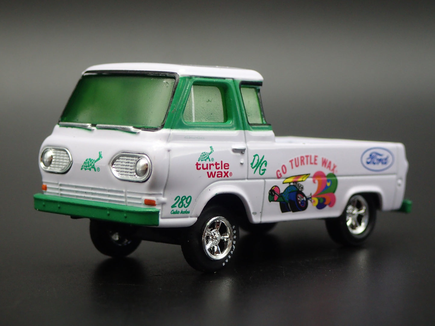 1965 FORD ECONOLINE PICKUP TRUCK TURTLE WAX GASSER 1:64 SCALE DIECAST MODEL CAR