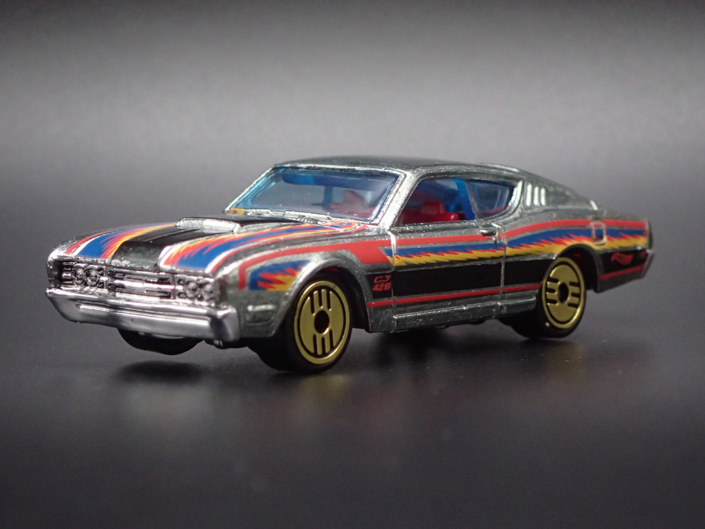 1969 69 MERCURY CYCLONE 428 SILVER RARE 1:64 SCALE COLLECTIBLE DIECAST MODEL CAR