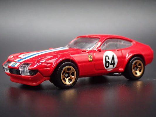 1968-1973 FERRARI 365 GTB4 COMPETIZIONE RED 1:64 SCALE DIORAMA DIECAST MODEL CAR