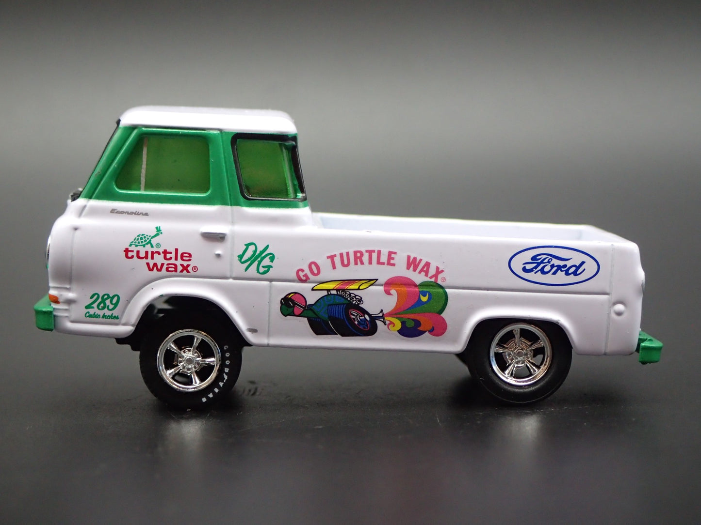1965 FORD ECONOLINE PICKUP TRUCK TURTLE WAX GASSER 1:64 SCALE DIECAST MODEL CAR
