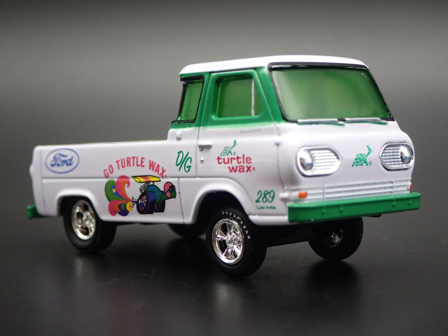 1965 FORD ECONOLINE PICKUP TRUCK TURTLE WAX GASSER 1:64 SCALE DIECAST MODEL CAR