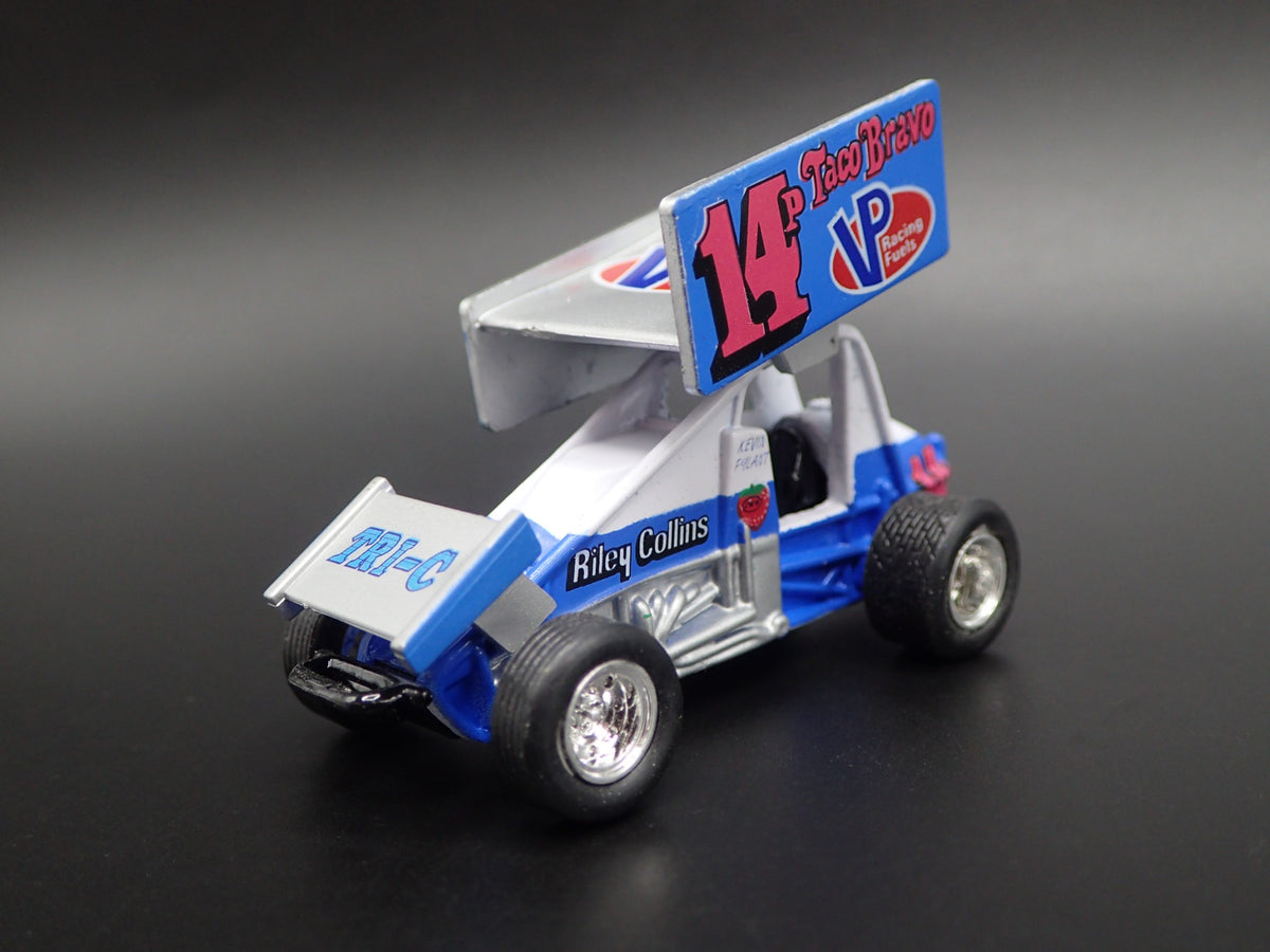 SPRINT CAR #14P KEVIN PYLANT VP RACING TACO 1:64 SCALE DIORAMA DIECAST MODEL CAR-Burning Rubber Toy Company