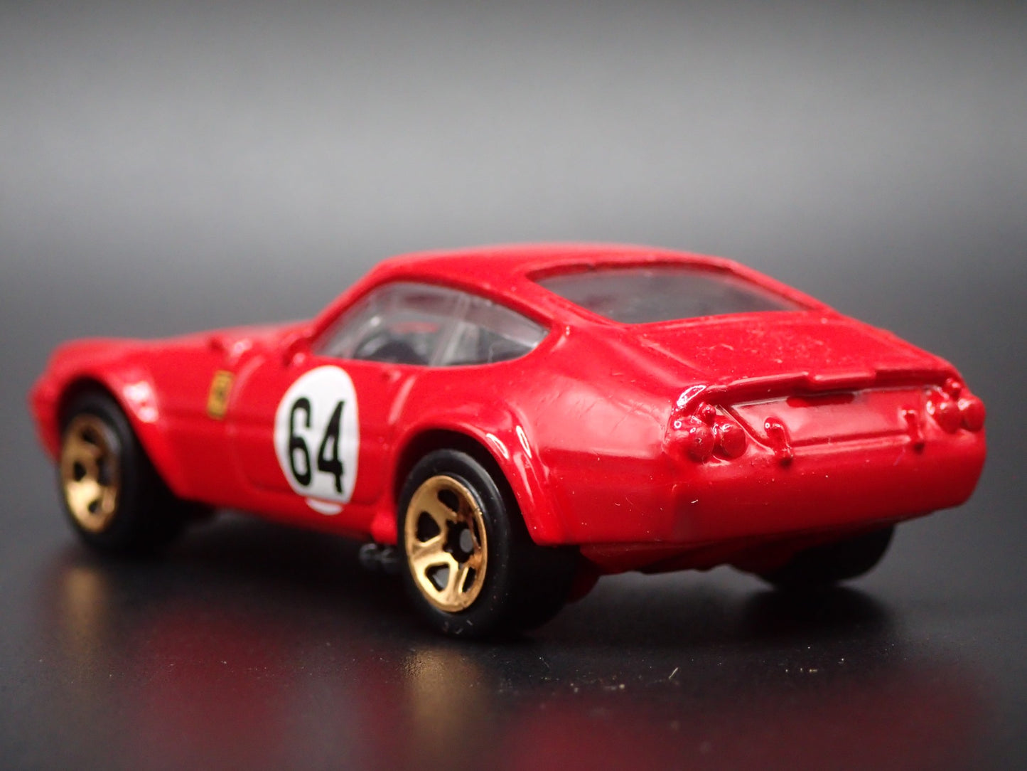 1968-1973 FERRARI 365 GTB4 COMPETIZIONE RED 1:64 SCALE DIORAMA DIECAST MODEL CAR
