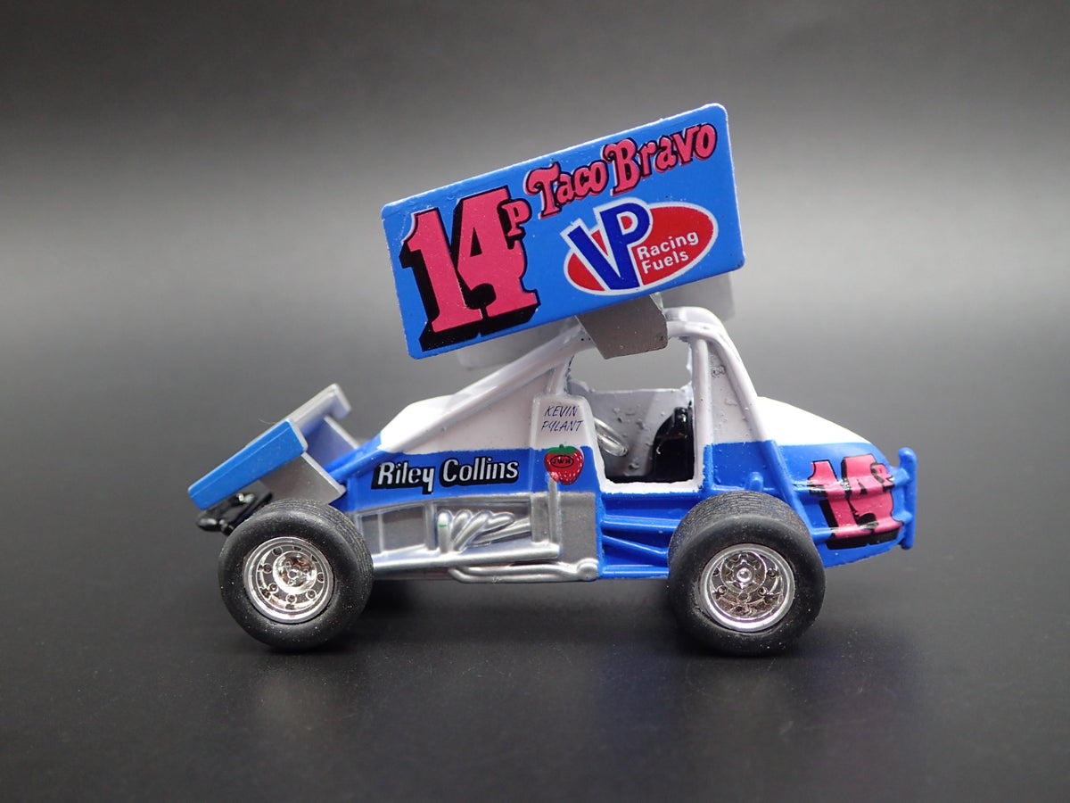 SPRINT CAR #14P KEVIN PYLANT VP RACING TACO 1:64 SCALE DIORAMA DIECAST MODEL CAR-Burning Rubber Toy Company