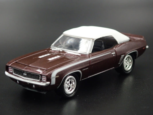 1969 69 CHEVY CHEVROLET CAMARO SS BURGUNDY 1:64 SCALE DIORAMA DIECAST MODEL CAR