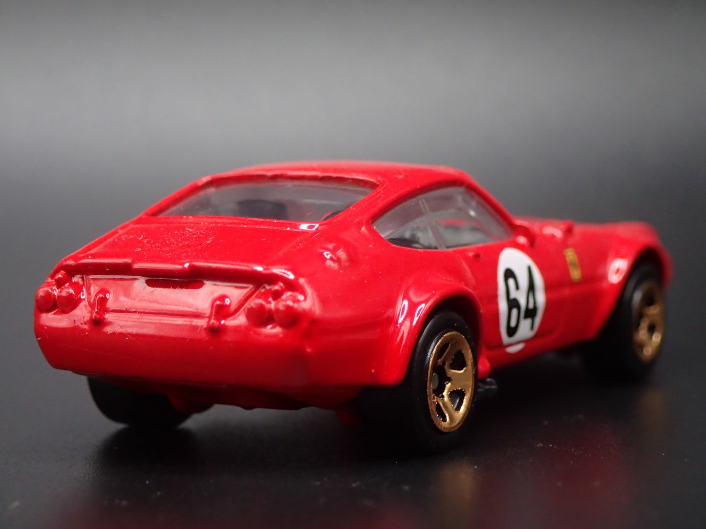 1968-1973 FERRARI 365 GTB4 COMPETIZIONE RED 1:64 SCALE DIORAMA DIECAST MODEL CAR
