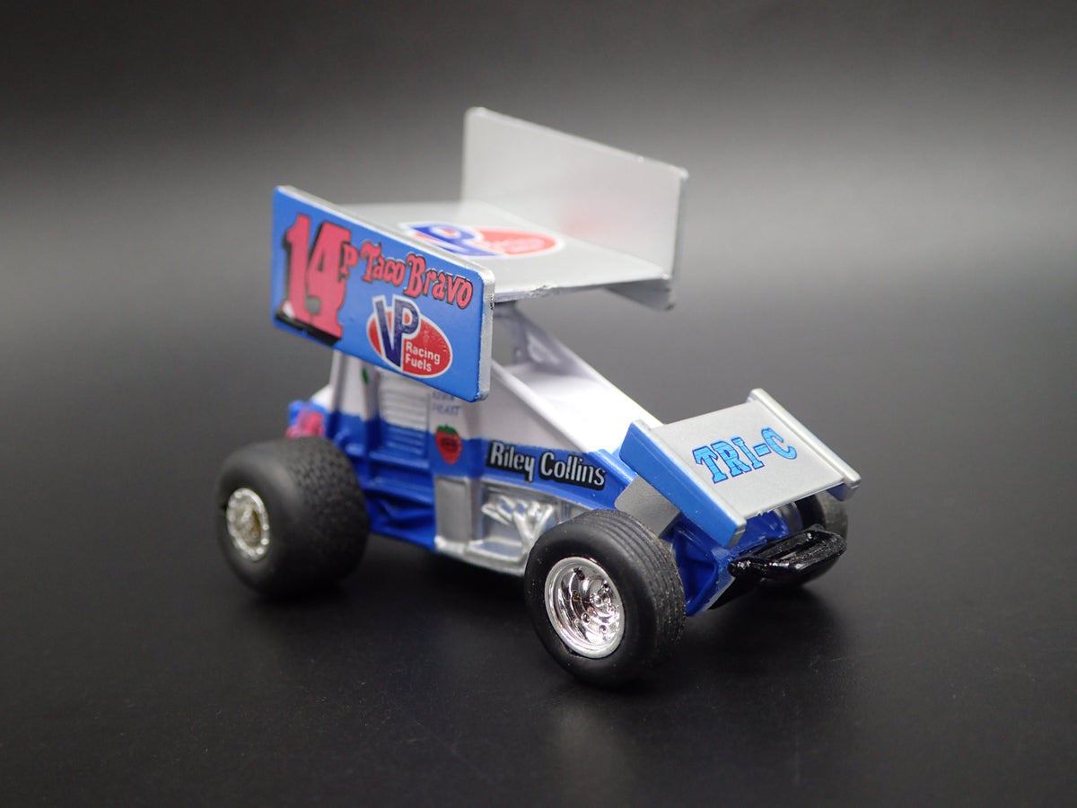 SPRINT CAR #14P KEVIN PYLANT VP RACING TACO 1:64 SCALE DIORAMA DIECAST MODEL CAR-Burning Rubber Toy Company