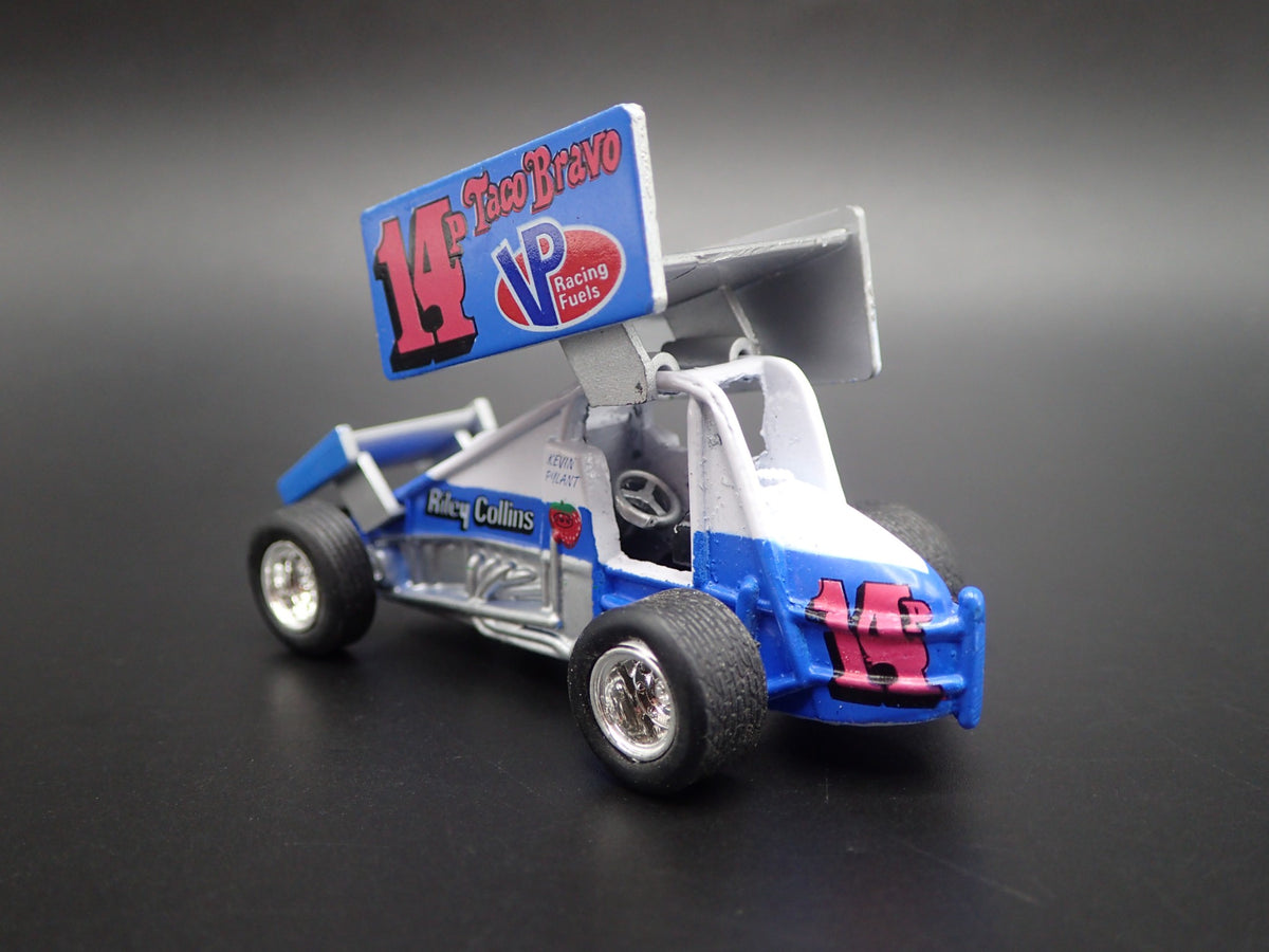 SPRINT CAR #14P KEVIN PYLANT VP RACING TACO 1:64 SCALE DIORAMA DIECAST MODEL CAR-Burning Rubber Toy Company