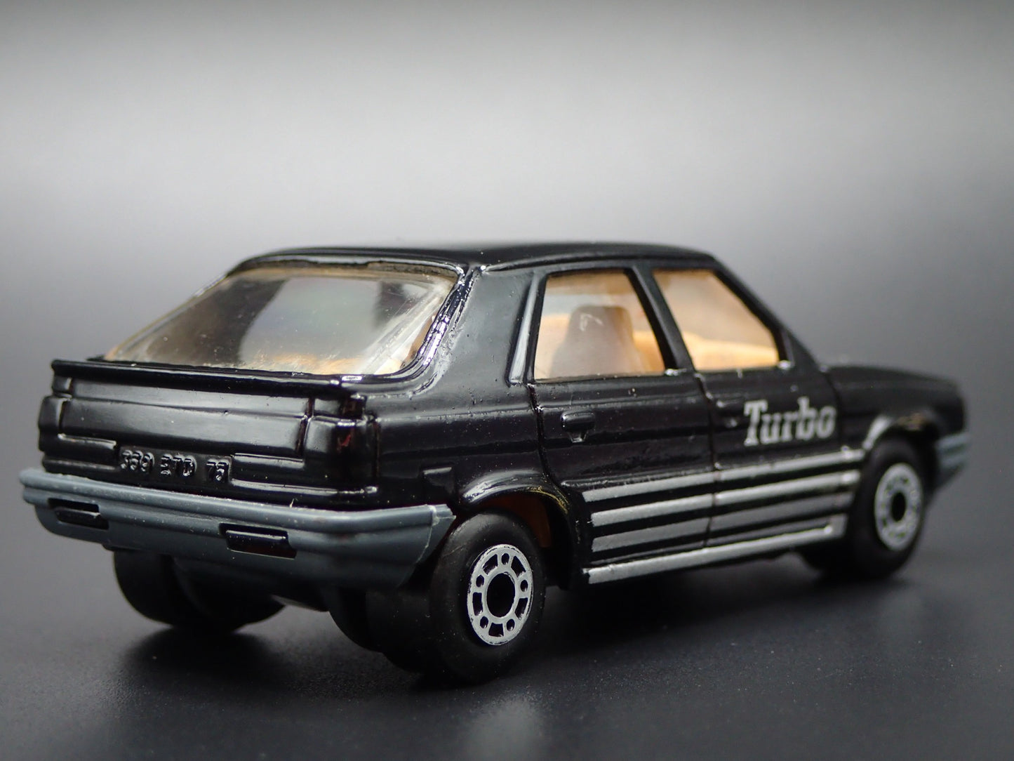 1984-1996 RENAULT 5 TURBO BLACK 1:64 SCALE COLLECTIBLE DIORAMA DIECAST MODEL CAR