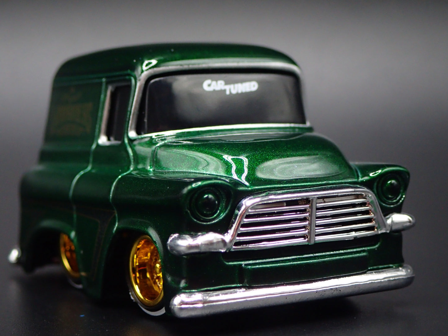 1957 57 GMC PANEL TRUCK CAR TUNED LOWRIDER 1/64 SCALE DIORAMA DIECAST MODEL CAR