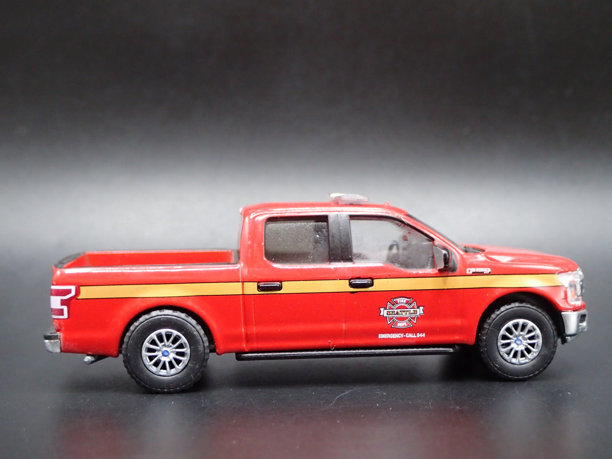 2018 18 FORD F150 PICKUP TRUCK SEATTLE WA FIRE DEPT 1:64 SCALE DIECAST MODEL CAR-Burning Rubber Toy Company