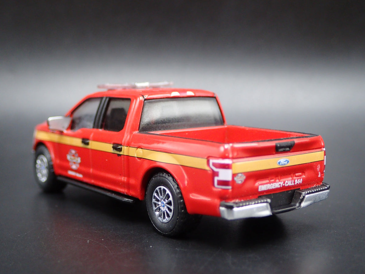 2018 18 FORD F150 PICKUP TRUCK SEATTLE WA FIRE DEPT 1:64 SCALE DIECAST MODEL CAR-Burning Rubber Toy Company