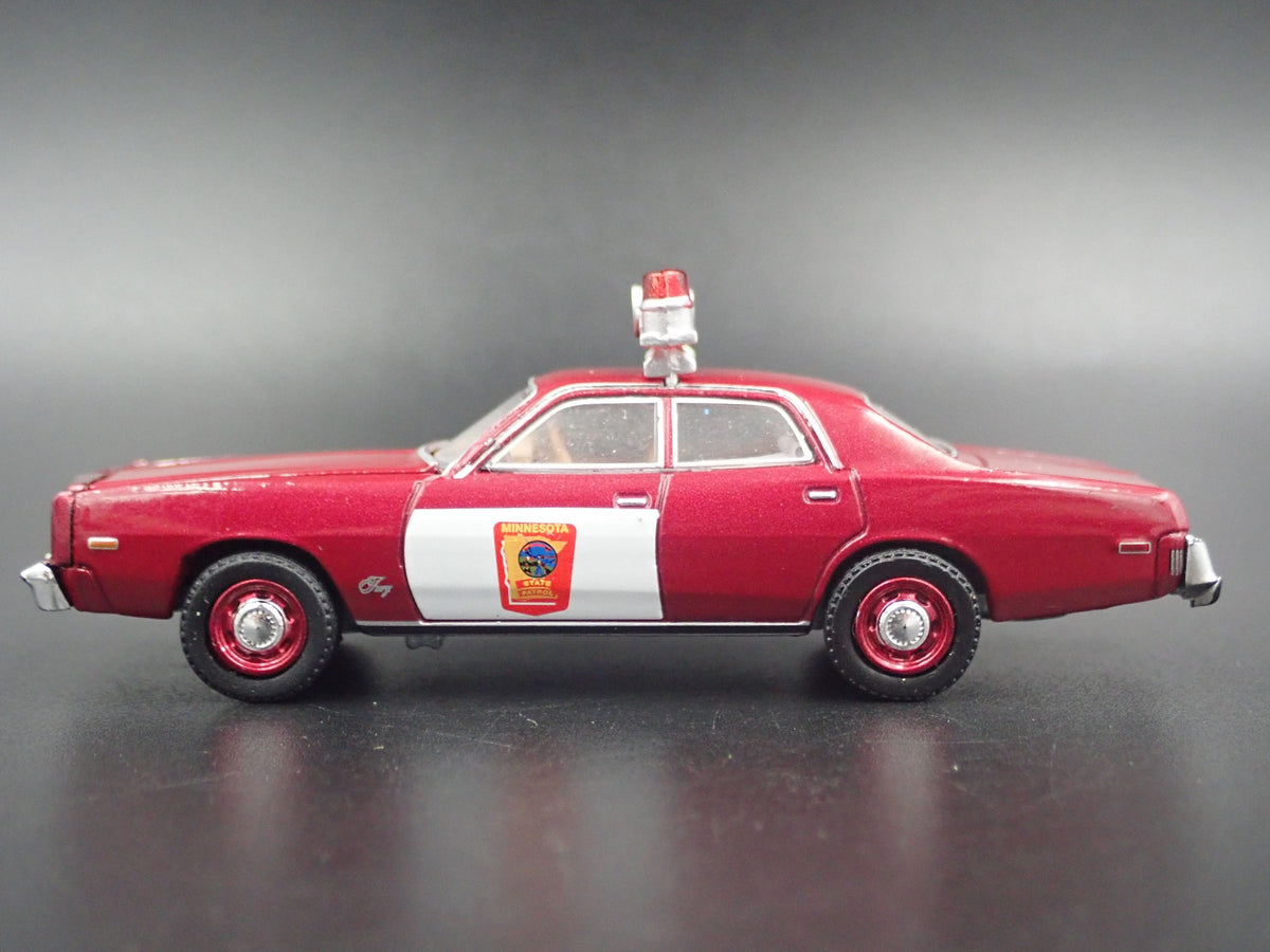 1978 78 PLYMOUTH FURY MINNESOTA STATE POLICE CAR 1:64 SCALE DIECAST MODEL CAR-Burning Rubber Toy Company