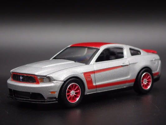 2012 12 FORD MUSTANG BOSS 302 LAGUNA SECA SILVER 1/64 SCALE DIECAST MODEL CAR