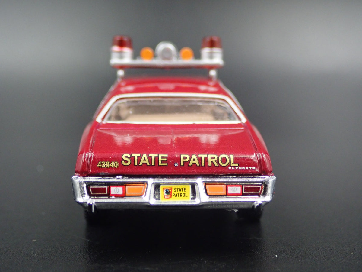 1978 78 PLYMOUTH FURY MINNESOTA STATE POLICE CAR 1:64 SCALE DIECAST MODEL CAR-Burning Rubber Toy Company