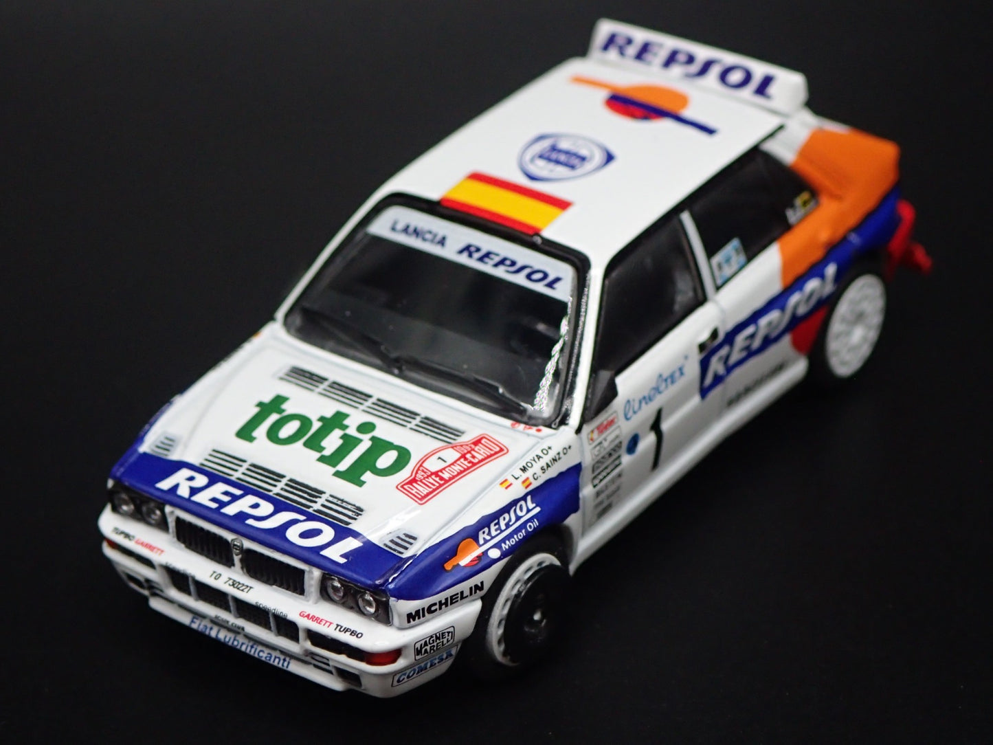 LANCIA DELTA HF INTEGRALE EVOLUZIONE #1 REPSOL RACE 1:64 SCALE DIECAST MODEL CAR