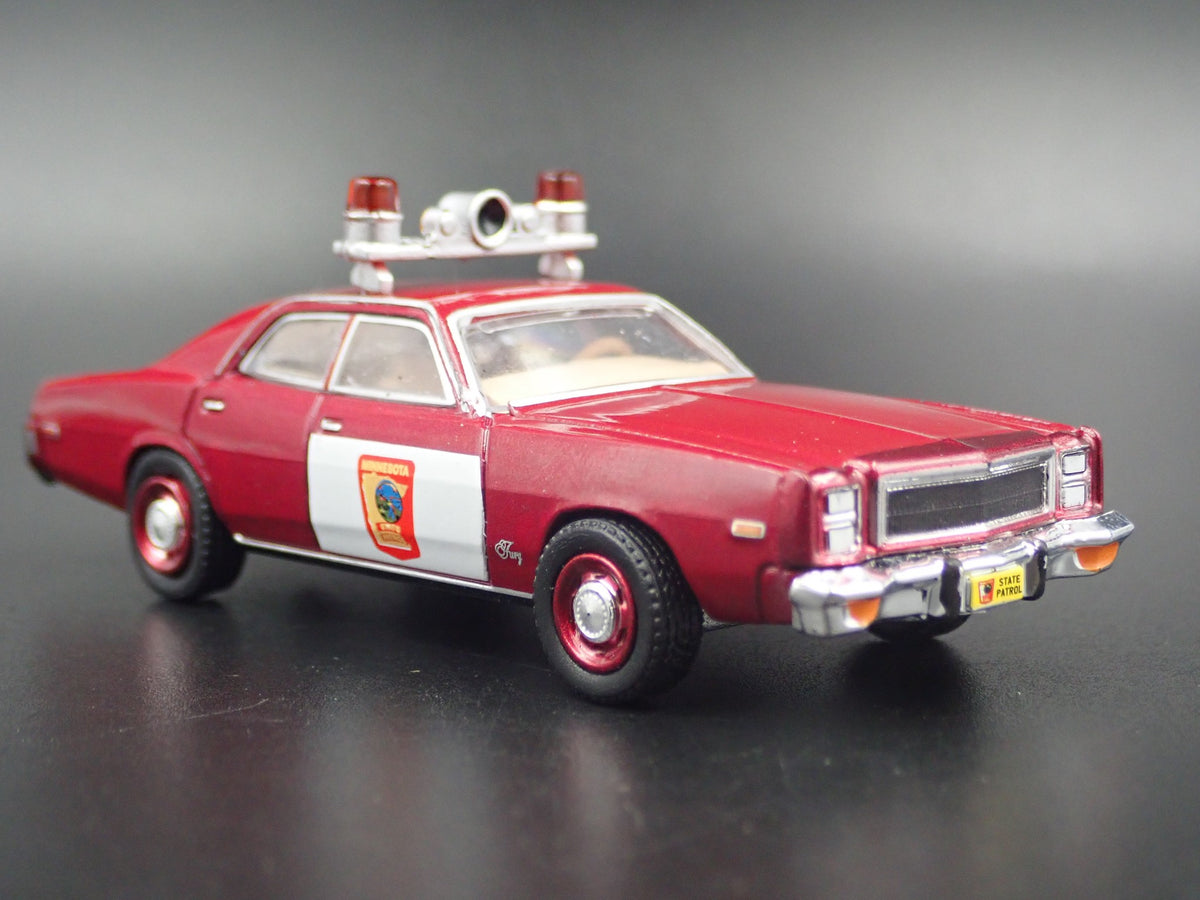 1978 78 PLYMOUTH FURY MINNESOTA STATE POLICE CAR 1:64 SCALE DIECAST MODEL CAR-Burning Rubber Toy Company