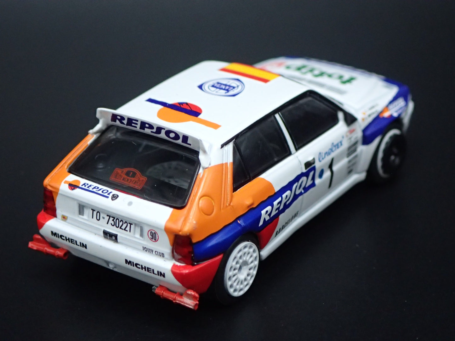LANCIA DELTA HF INTEGRALE EVOLUZIONE #1 REPSOL RACE 1:64 SCALE DIECAST MODEL CAR