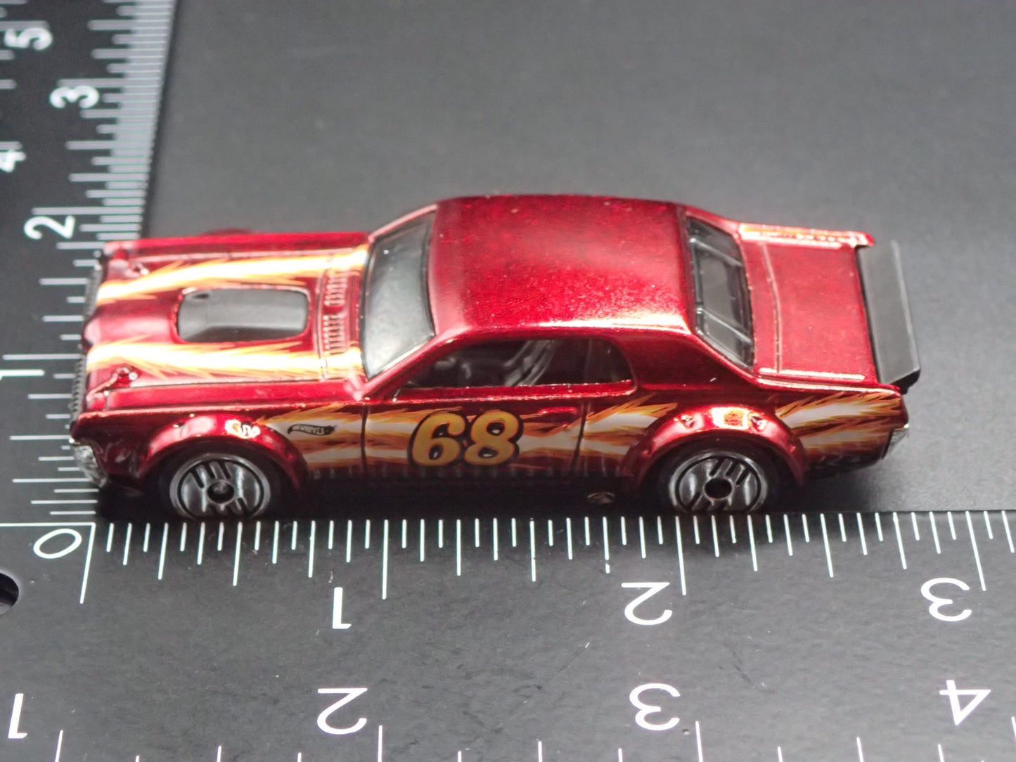 1968 68 MERCURY COUGAR 427 RED 1/64 SCALE COLLECTIBLE DIORAMA DIECAST MODEL CAR