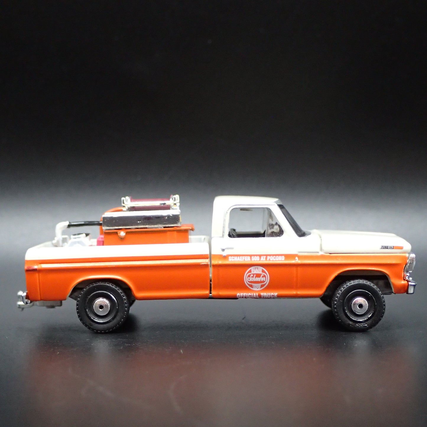 1971 71 FORD F250 PICKUP TRUCK SCHAEFER 500 POCONO 1/64 SCALE DIECAST MODEL CAR2