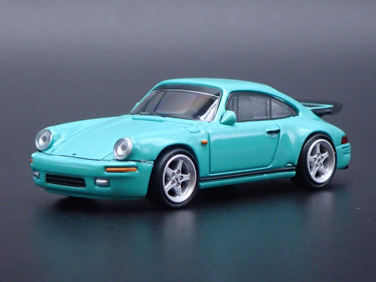 1987-1996 PORSCHE 911 CARRERA 3.2 RUF CTR 1:64 SCALE DIORAMA DIECAST MODEL CAR
