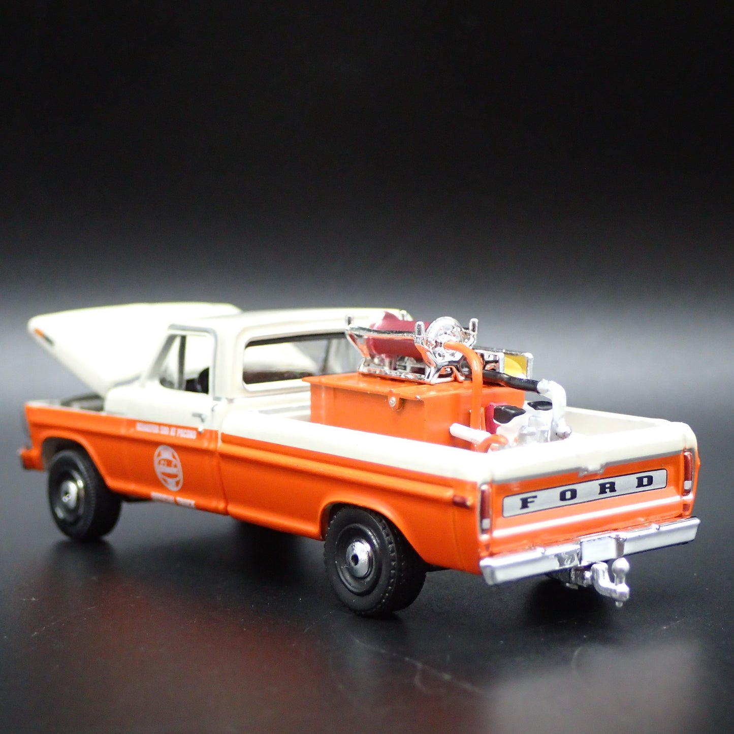 1971 71 FORD F250 PICKUP TRUCK SCHAEFER 500 POCONO 1/64 SCALE DIECAST MODEL CAR2