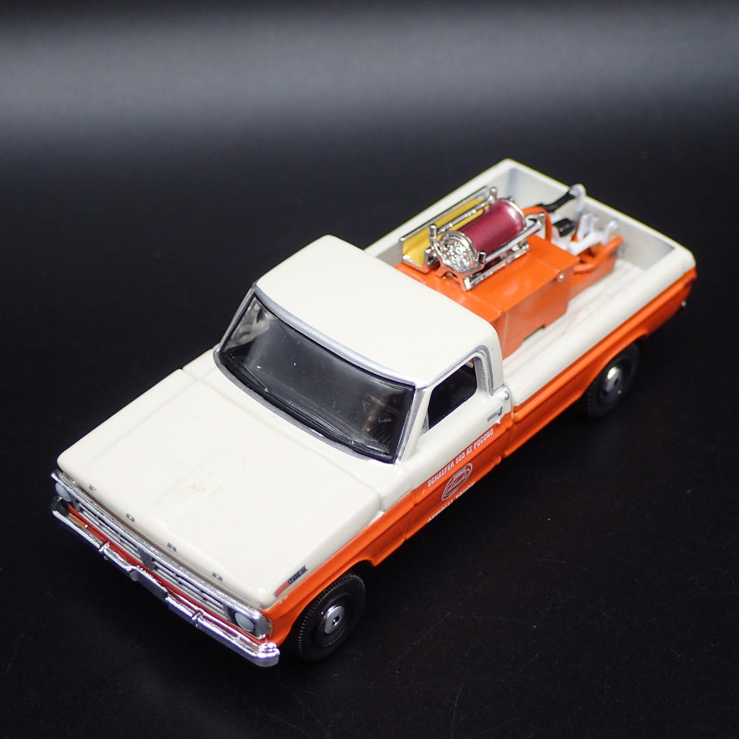 1971 71 FORD F250 PICKUP TRUCK SCHAEFER 500 POCONO 1/64 SCALE DIECAST MODEL CAR2