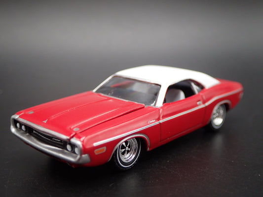 1970 70 DODGE CHALLENGER RED 1:64 SCALE COLLECTIBLE DIORAMA DIECAST MODEL CAR