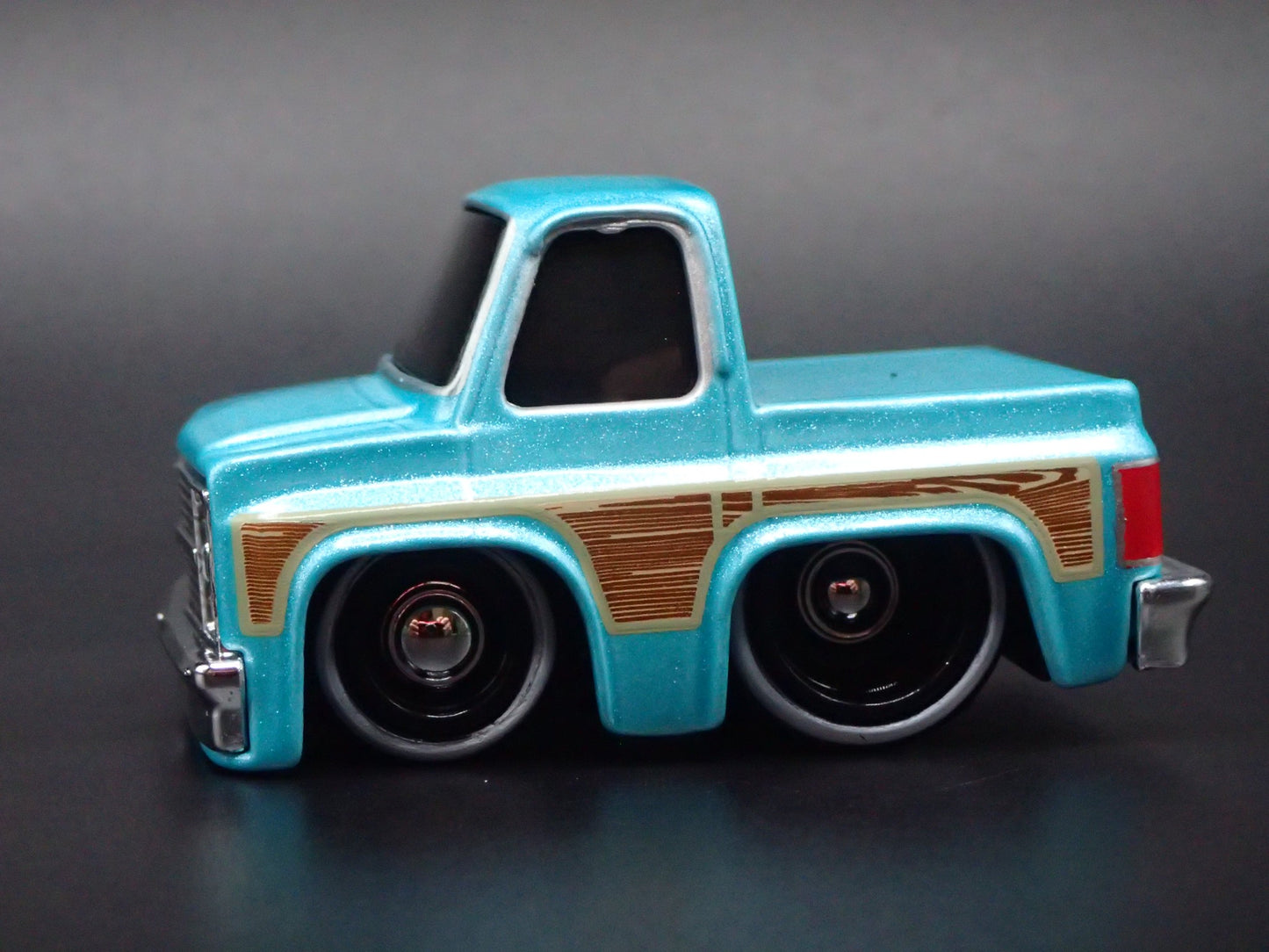 1987 87 CHEVY CHEVROLET C10 PICKUP TRUCK TUNED TEAL 1/64 SCALE DIECAST MODEL CAR