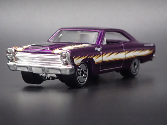 1966 66 FORD FAIRLANE GT PURPLE 1:64 SCALE COLLECTIBLE DIORAMA DIECAST MODEL CAR