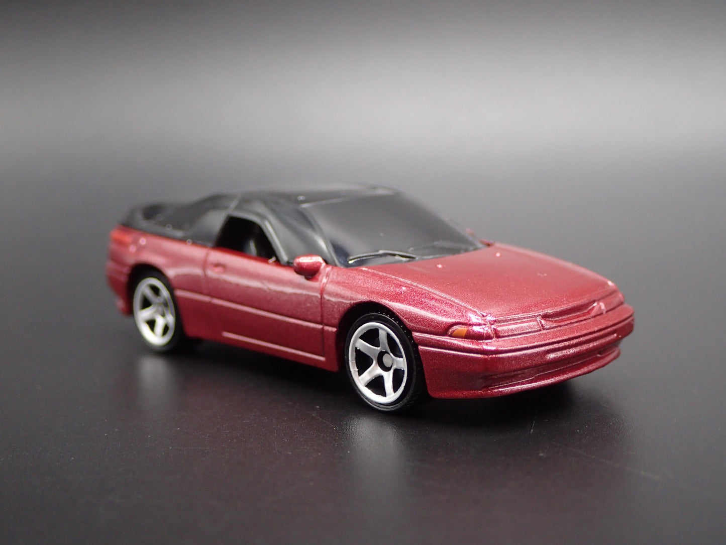 1991-1996 SUBARU SVX MAROON 1:64 SCALE COLLECTIBLE DIORAMA DIECAST MODEL CAR