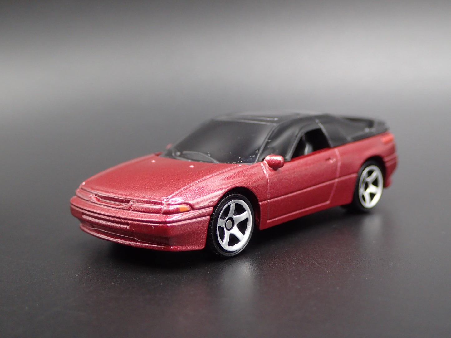 1991-1996 SUBARU SVX MAROON 1:64 SCALE COLLECTIBLE DIORAMA DIECAST MODEL CAR