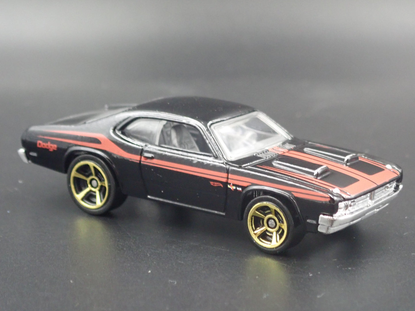 1971 71 DODGE DEMON BLACK 1/64 SCALE COLLECTIBLE DIORAMA DIECAST MODEL CAR