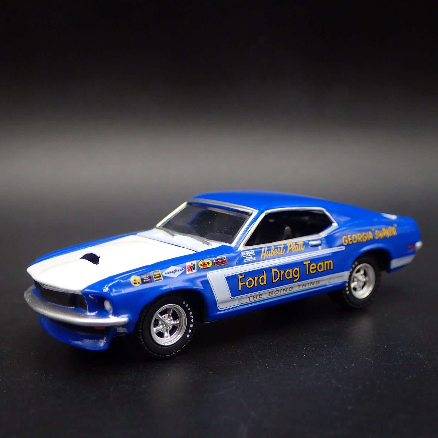 1969 69 FORD MUSTANG HUBERT PLATT RACING TEAM NHRA 1:64 SCALE DIECAST MODEL CAR