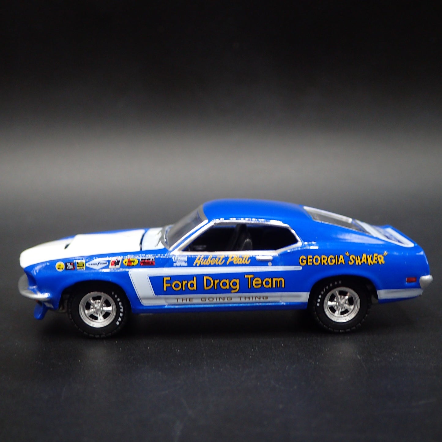 1969 69 FORD MUSTANG HUBERT PLATT RACING TEAM NHRA 1:64 SCALE DIECAST MODEL CAR