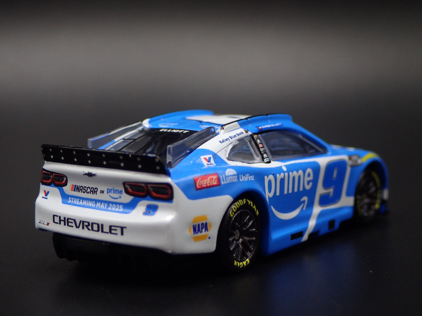 2025 CHEVY CHEVROLET 9 CHASE ELLIOTT AMAZON PRIME NASCAR 1:64 DIECAST MODEL CAR