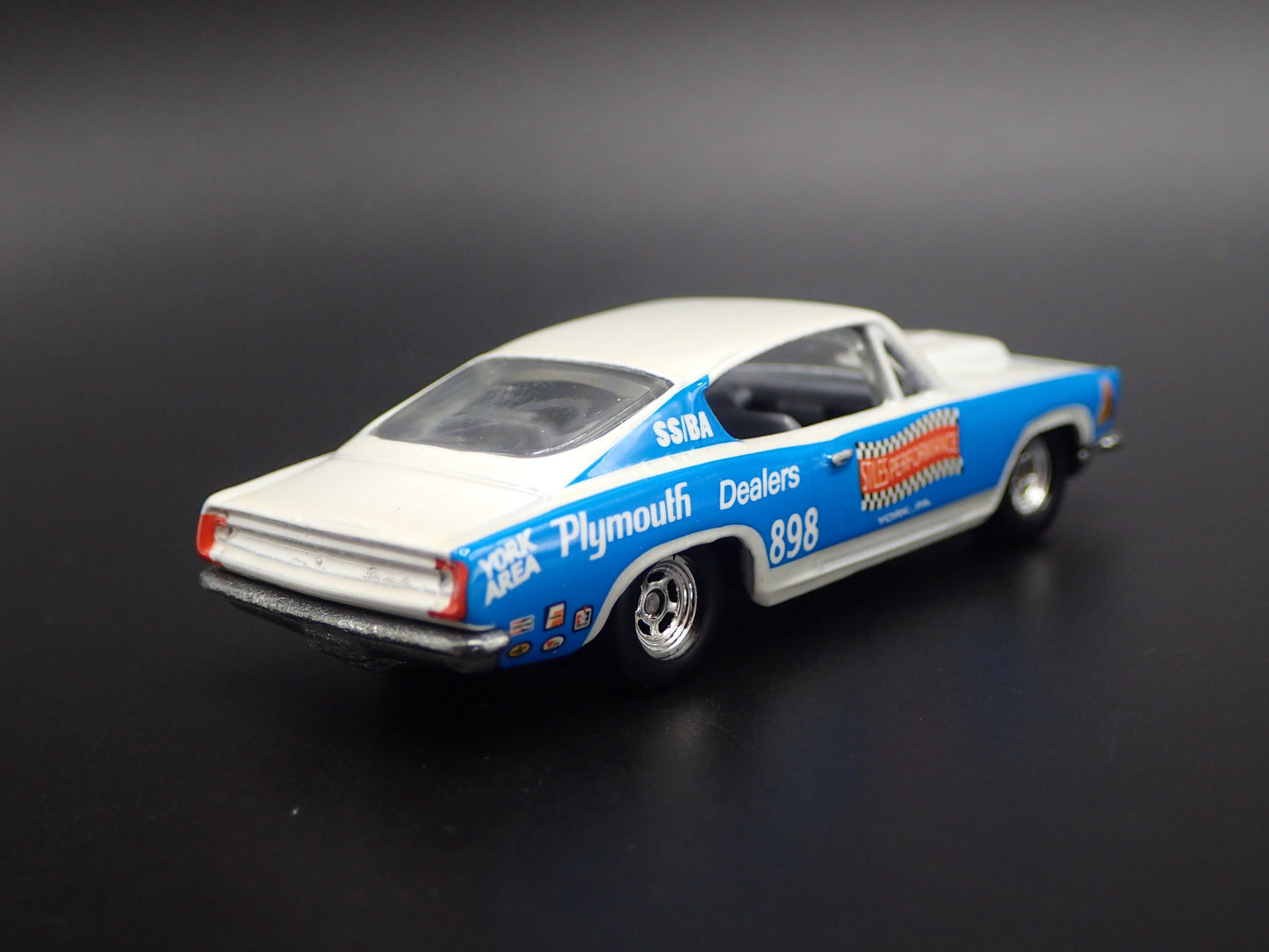 1968 PLYMOUTH BARRACUDA CUDA SUPER STOCK BILL STILE 1/64 SCALE DIECAST MODEL CAR