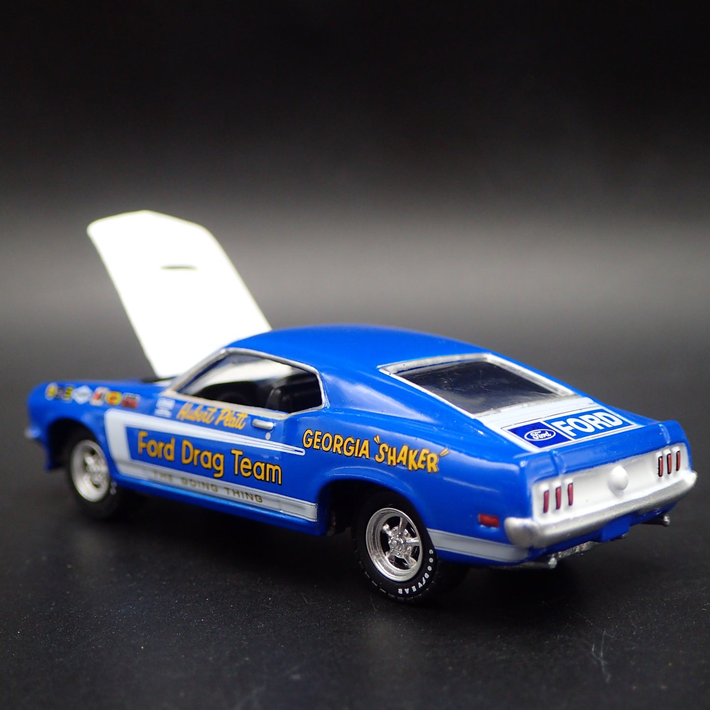 1969 69 FORD MUSTANG HUBERT PLATT RACING TEAM NHRA 1:64 SCALE DIECAST MODEL CAR