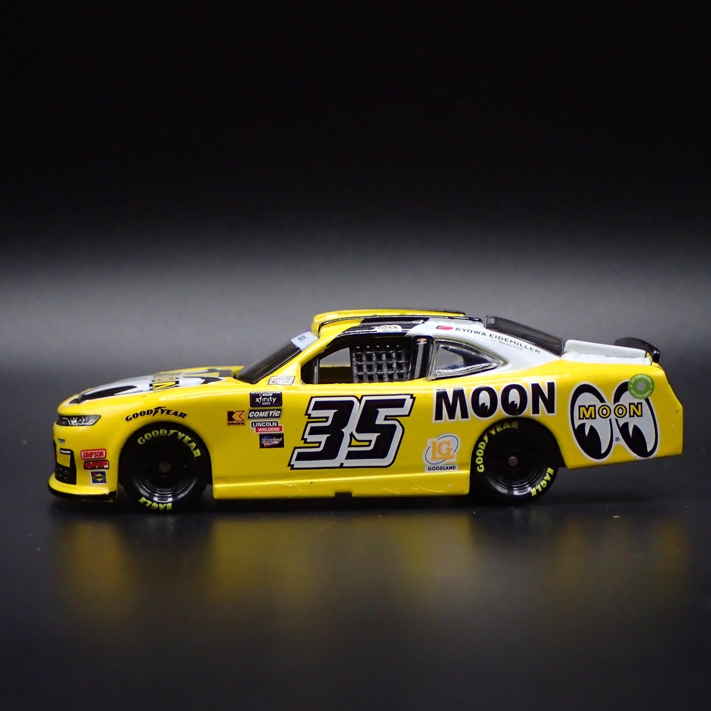 2024 24 CHEVY CAMARO #35 AKINORI OGATA MOONEYES NASCAR 1:64 SCALE DIECAST CAR