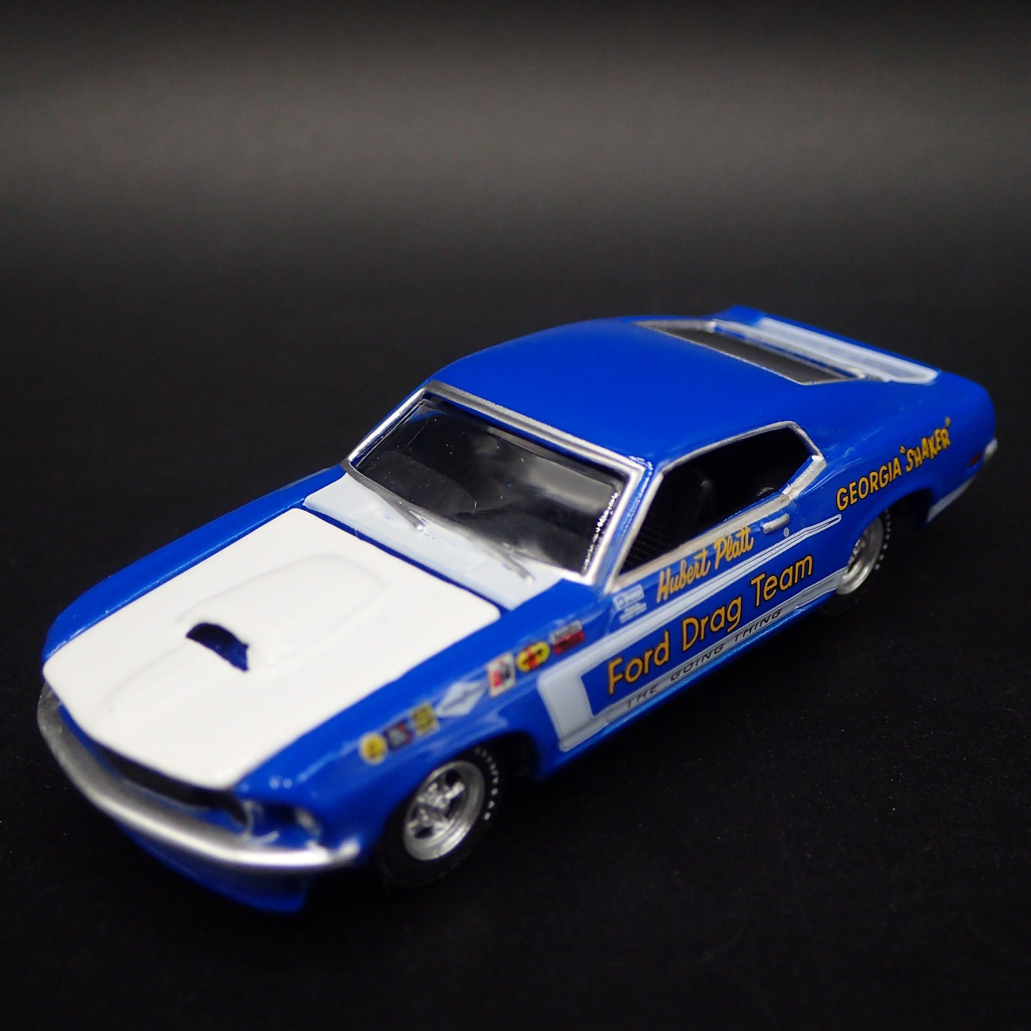 1969 69 FORD MUSTANG HUBERT PLATT RACING TEAM NHRA 1:64 SCALE DIECAST MODEL CAR