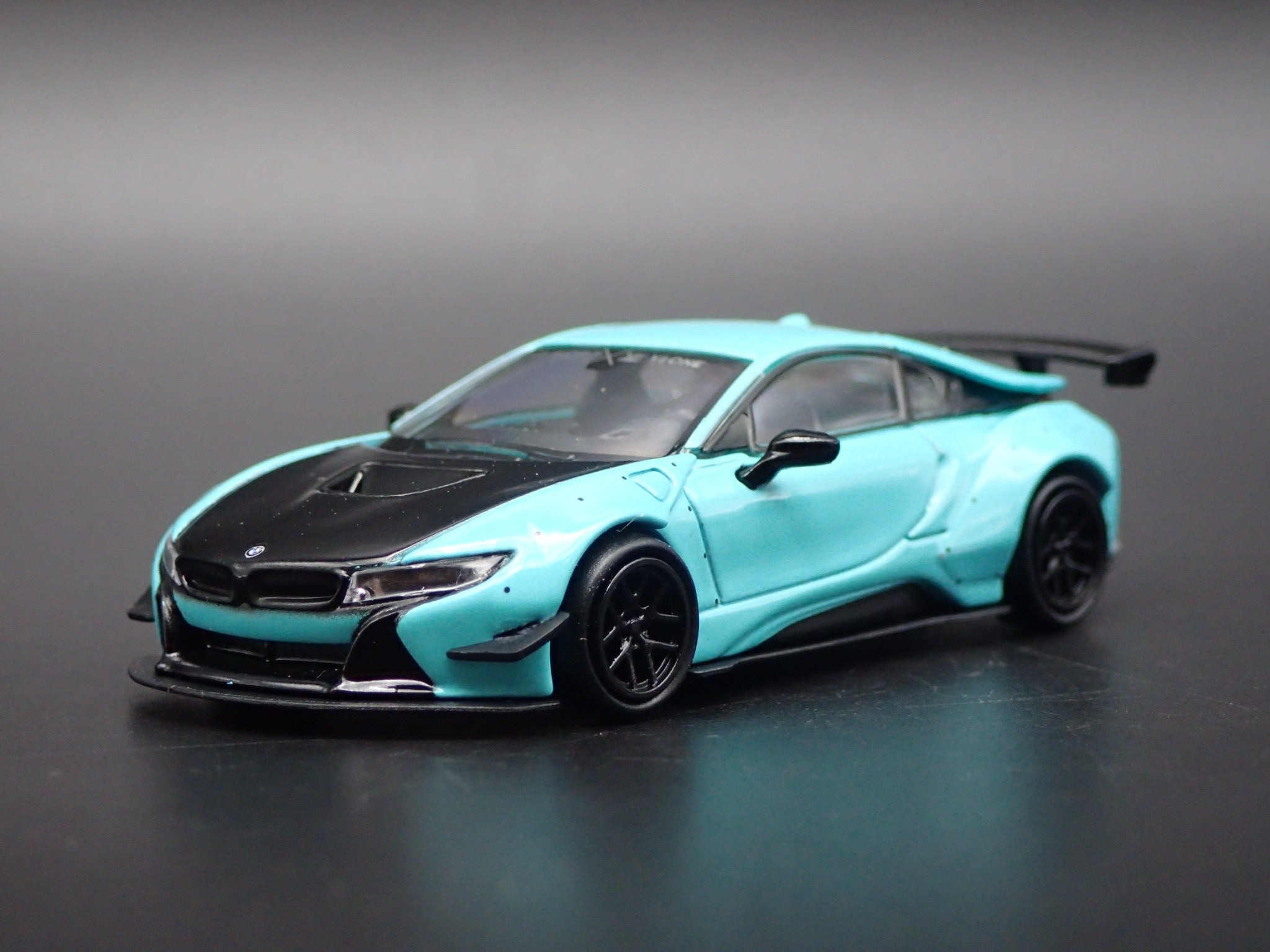 2014-2020 BMW i8 LIBERTY WALK LBWK RARE 1:64 SCALE DIORAMA DIECAST MOD ...