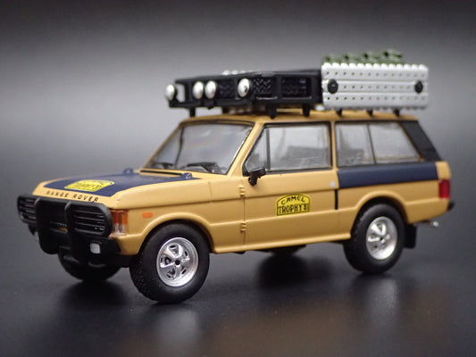1970-1994 RANGE ROVER CAMEL TROPHY 1981 1/64 SCALE DIORAMA DIECAST MODEL CAR