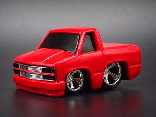 1990 90 CHEVY CHEVROLET 454 PICKUP TRUCK TUNED RED 1/64 SCALE DIECAST MODEL CAR