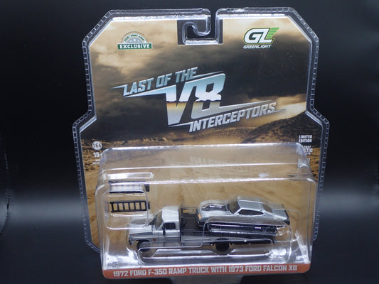 2026 GREENLIGHT RAW CHASE 1972 F350 RAMP TRUCK & MAD MAX 1973 FORD FALCON XB